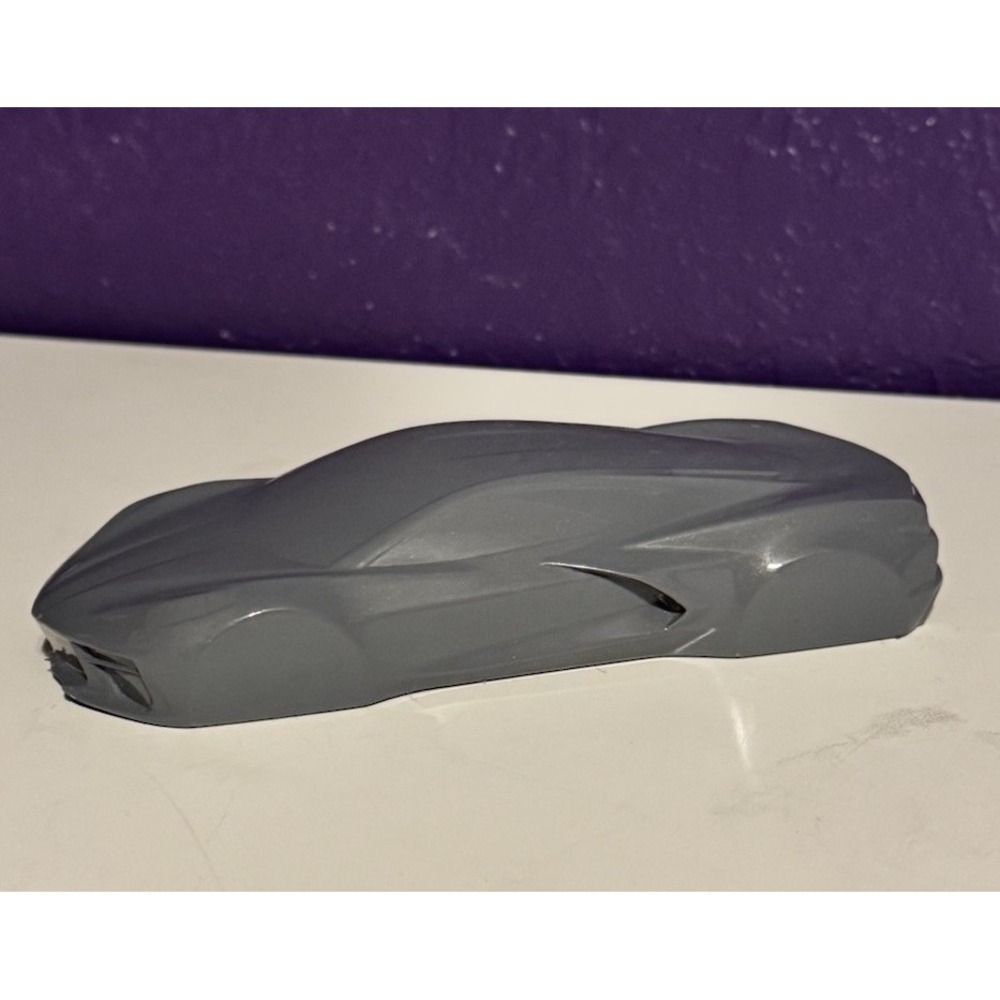 C8 Chevy Corvette Stingray Speed Shape Model Owner's Gift SILVER Flaws